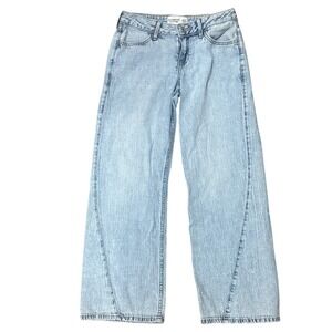 Abercrombie Kids Girls Light Wash Low Rise Baggy Jeans Size 11 12 Regular